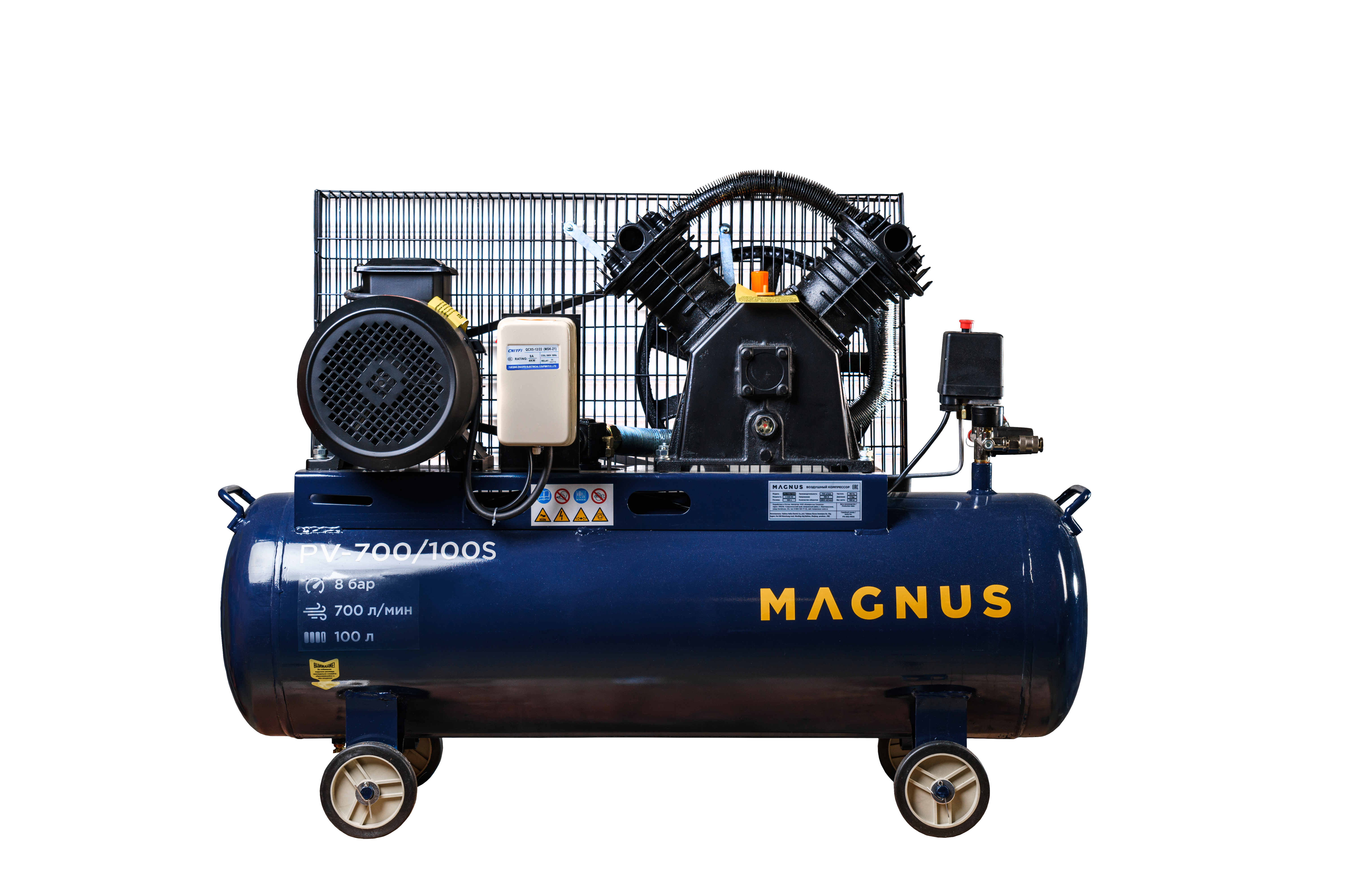 Компрессор воздушный Magnus KV-700/100S новый фильтр (10атм.,4,0кВт.,380В,Ф90) в Перми